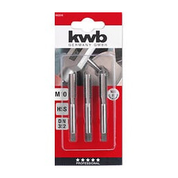 Filetage Mâle À La Main M 3, Hss, 3pcs., Blister Kwb