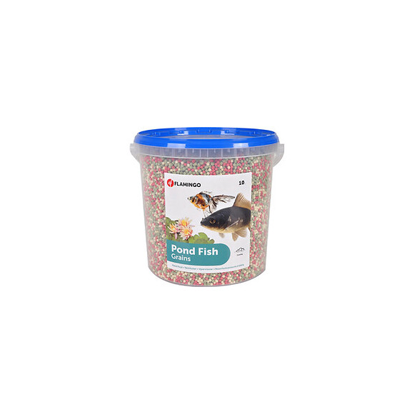 10 Litres, Nourriture Poisson D'étang, Granulats Seau. - Flamingo Pet Products - Fl-1030484