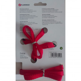 Harnais Et Laisse De 1.10 Mètre Pour Chat. Couleur Rouge. - Flamingo Pet Products - Fl-1031204