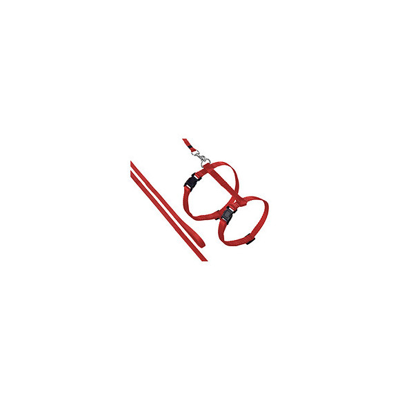 Harnais Et Laisse De 1.10 Mètre Pour Chat. Couleur Rouge. - Flamingo Pet Products - Fl-1031204