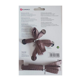 Harnais Et Laisse De 1.10 Mètre Pour Chat. Couleur Taupe. - Flamingo Pet Products - Fl-1031207
