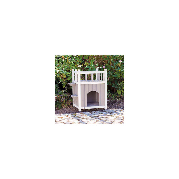 Maison Avec Balcon Pour Chat 45 X 65 X 45 Cm Pour L'extérieure Ou L' Intérieure - Trixie - Tr-44093