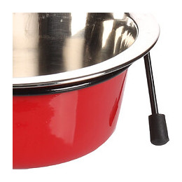 Ecuelle Duo Ø 13 Cm. 380 Ml. Avec Support Arjun.  S . Pour Chien - Flamingo Pet Products - Fl-520827