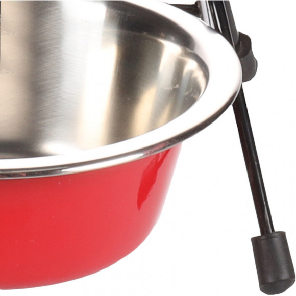 Ecuelle Duo Ø 11 Cm. 200 Ml. Avec Support Arjun.  Xs . Pour Chat - Flamingo Pet Products - Fl-520826