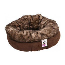 Panier Rond Ø 55 Cm X 20 Cm. Couleur Brun. Gamme Corno. Pour Chat. - Flamingo Pet Products - Fl-560855