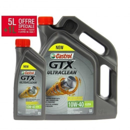 Castrol Huile Moteur Gtx 10w40 - 5 Litres + 1 Litre