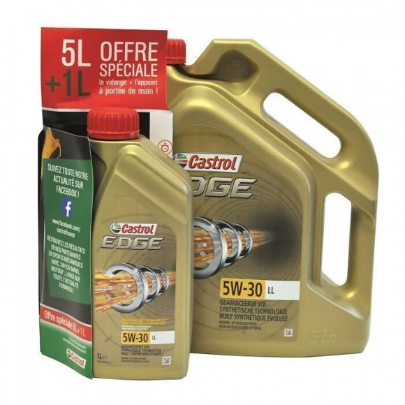 Castrol Huile Moteur Edge - 5w-30 Ll 5+1l
