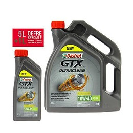Castrol Huile Moteur Gtx 10w40 - 5 Litres + 1 Litre
