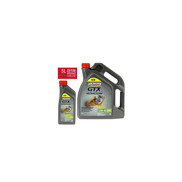 Castrol Huile Moteur Gtx 10w40 - 5 Litres + 1 Litre