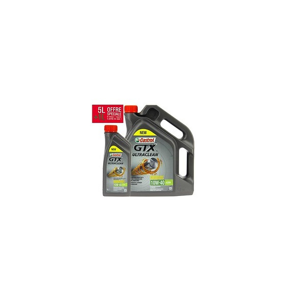 Castrol Huile Moteur Gtx 10w40 - 5 Litres + 1 Litre