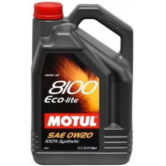 Motul Huile  8100 Eco-lite 0w20 5l Bidon