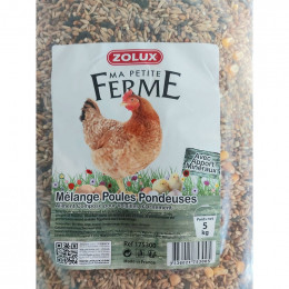 Aliment Composé Mélange Pour Poules Pondeuses. 5 Kg . Basse Cour - Zolux - Zo-175300