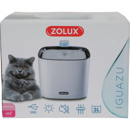 Fontaine À Eau Silencieuse Iguazu. 3 Litres. Pour Chats Et Petits Chiens. Port Usb. - Zolux - Zo-574348