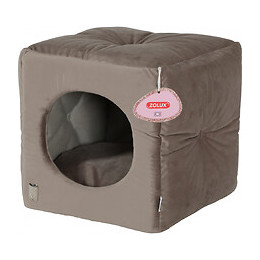 Cube Chesterfield Chambord Taupe. 35 Cm. Pour Chats. - Zolux - Zo-500246