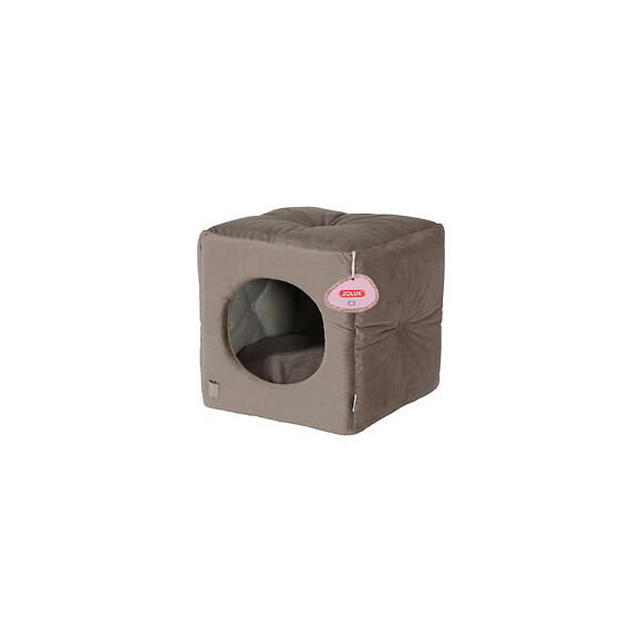 Cube Chesterfield Chambord Taupe. 35 Cm. Pour Chats. - Zolux - Zo-500246