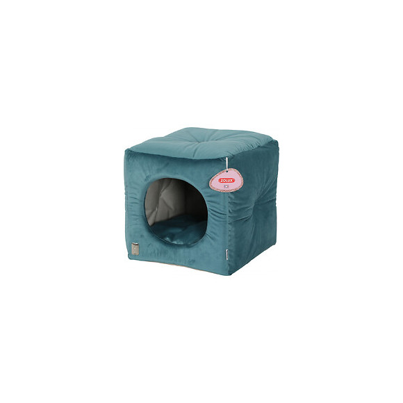 Cube Chesterfield Chambord Vert Paon. 35 Cm. Pour Chats. - Zolux - Zo-500247