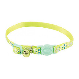 Collier Ethnic Nylon Réglable De 17 À 30 Cm. Vert . Pour Chat. - Zolux - Zo-520025ver