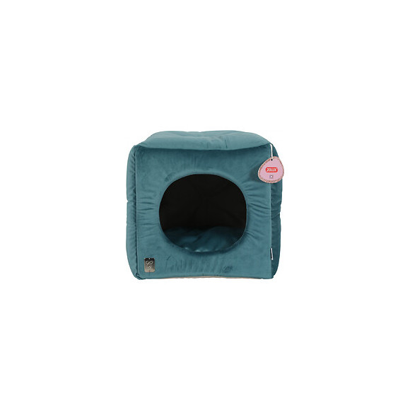 Cube Chesterfield Chambord Vert Paon. 35 Cm. Pour Chats. - Zolux - Zo-500247