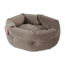 Corbeille Chesterfield Chambord Taupe. Ø 41 Cm. Pour Chats. - Zolux - Zo-500242