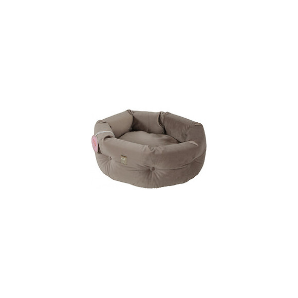 Corbeille Chesterfield Chambord Taupe. Ø 41 Cm. Pour Chats. - Zolux - Zo-500242