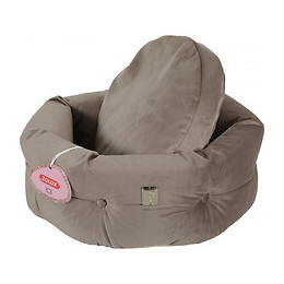 Corbeille Chesterfield Chambord Taupe. Ø 41 Cm. Pour Chats. - Zolux - Zo-500242