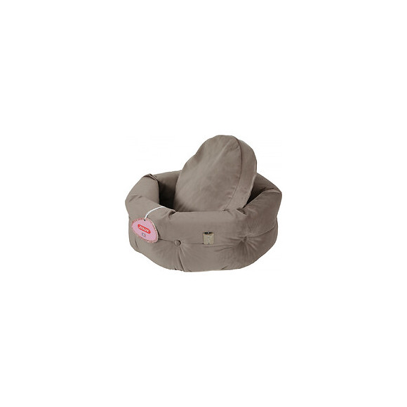 Corbeille Chesterfield Chambord Taupe. Ø 41 Cm. Pour Chats. - Zolux - Zo-500242