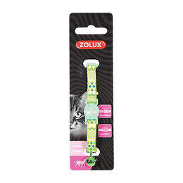 Collier Ethnic Nylon Réglable De 17 À 30 Cm. Vert . Pour Chat. - Zolux - Zo-520025ver