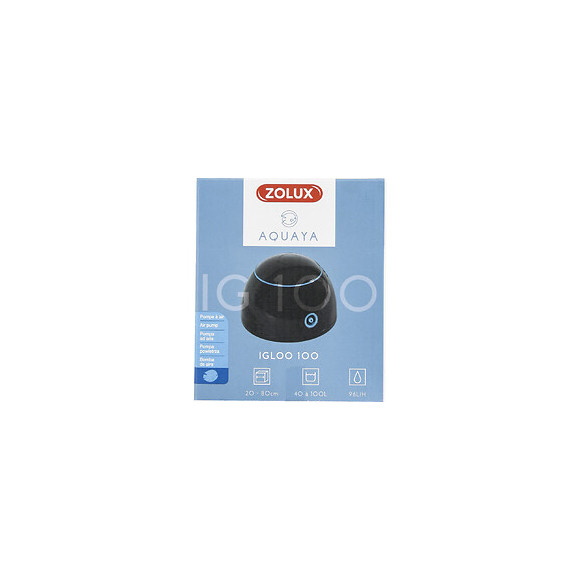 Pompe À Air Igloo 100 Noir Puissance 1.8 W Débit Max 96 L/h - Aquarium - Zolux - Zo-320751