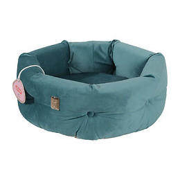 Corbeille Chesterfield Chambord Vert Paon. Ø 41 Cm. Pour Chats. - Zolux - Zo-500243