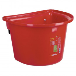 Mangeoire De Porte Sans Anse De Transport - 12 Litres Couleur Rouge - Kerbl - Ke-32851