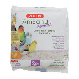 Sable Anisand Crystal Litière.  2 Kg. Pour Oiseaux. - Zolux - Zo-146340