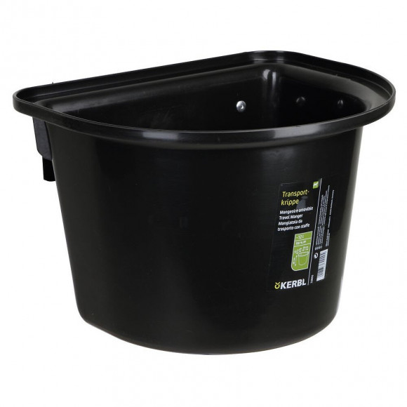 Mangeoire De Porte Sans Anse De Transport 12l Noir - Kerbl - Ke-32855