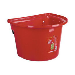 Mangeoire De Porte Sans Anse De Transport - 12 Litres Couleur Rouge - Kerbl - Ke-32851