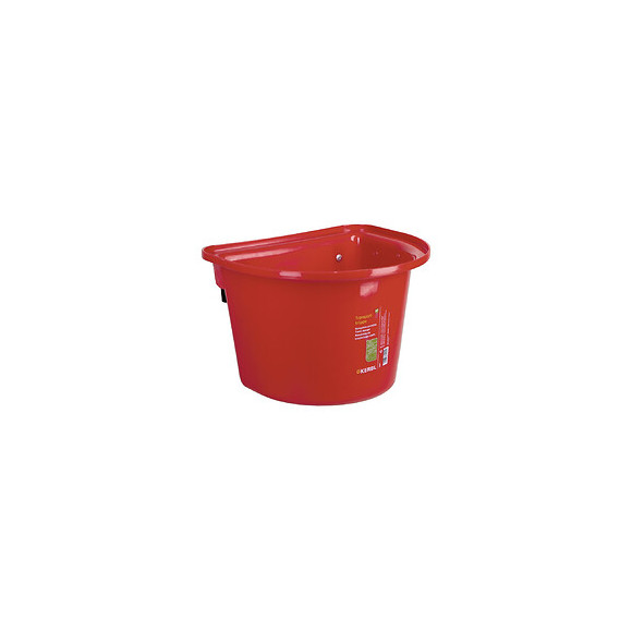 Mangeoire De Porte Sans Anse De Transport - 12 Litres Couleur Rouge - Kerbl - Ke-32851