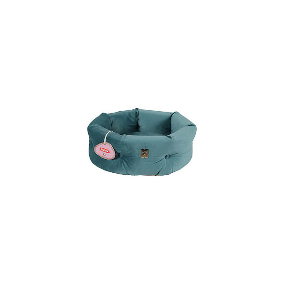 Corbeille Chesterfield Chambord Vert Paon. Ø 41 Cm. Pour Chats. - Zolux - Zo-500243