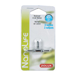 Robinet À Air En Métal Avec 2 Sorties. Pour Aquarium. - Zolux - Zo-334292