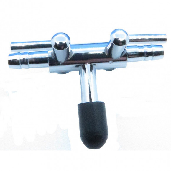 Robinet À Air En Métal Avec 2 Sorties. Pour Aquarium. - Zolux - Zo-334292