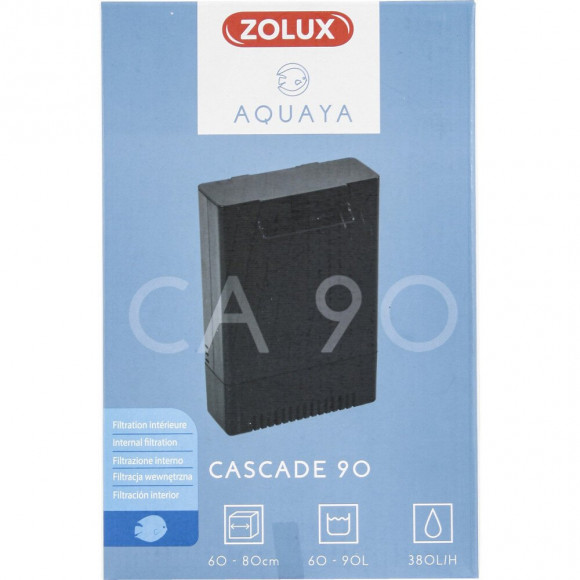 Filtration Intérieure Cascade 90, Puissance 5w 380l/h Pour Aquarium De 60 À 90l Max - Zolux - Zo-326525