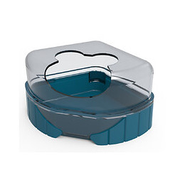 1 Maison De Toilette Pour Petits Rongeurs.  Rody3 . Couleur Bleu. Taille 14.3 Cm X 10.5 Cm X 7 Cm . Pour Rongeur. - Zolux - Zo-