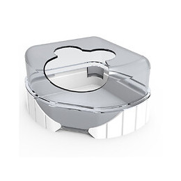 1 Maison De Toilette Pour Petits Rongeurs.  Rody3 . Couleur Blanche. Taille 14.3 Cm X 10.5 Cm X 7 Cm . Pour Rongeur. - Zolux - 