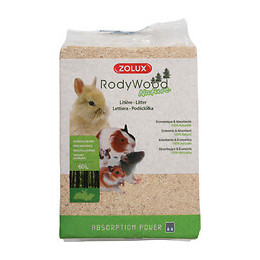 Litière Rodywood Nature 60 Litres. Pour Rongeur. Poids 2.658 Kg. - Zolux - Zo-212016