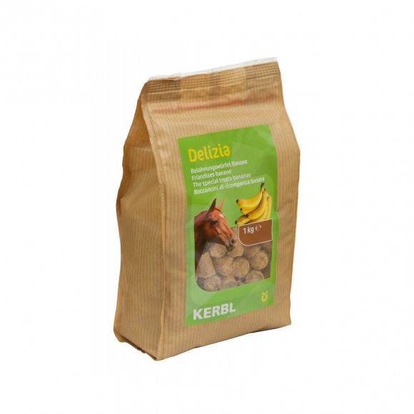 Friandise Delizia Banane 1 Kg Pour Chevaux - Kerbl - Ke-325005