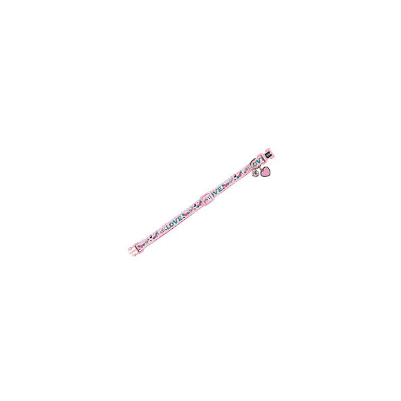 Collier Chat Love Rose.  20-30cm X 10mm. - Vadigran - Va-16575