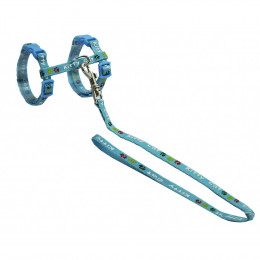 Harnais Avec Laisse 1.20m. Kitty Cat Bleu. Pour Chaton. - Vadigran - Va-16596