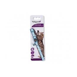 Collier Chat. Coeur Bleu. 20-30cm X 10mm. - Vadigran - Va-16565