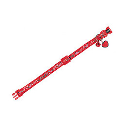 Collier Chat Love Rouge  20-30cm X 10mm - Vadigran - Va-16574