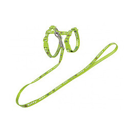 Harnais Avec Laisse 1.20m. Kitty Cat. Vert. Pour Chatons. - Vadigran - Va-16598