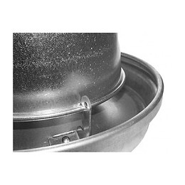 Silo D'alimentation Galvanisé. Contenance 14 Litres. Ø 33 Cm. Pour Volailles. - Vadigran - Va-17490