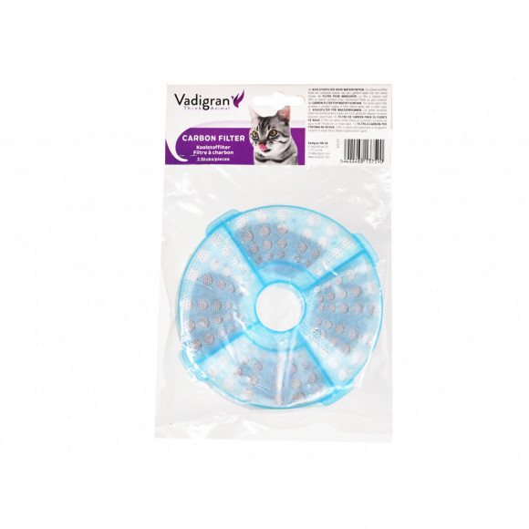 2 Filtres De Remplacement Pour La Fontaine A Eau 3 Litres Va-13758. Pour Chat Ou Chien. - Vadigran - Va-13759