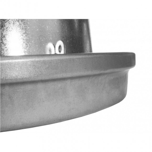 Silo D'alimentation Galvanisé. Contenance 14 Litres. Ø 33 Cm. Pour Volailles. - Vadigran - Va-17490